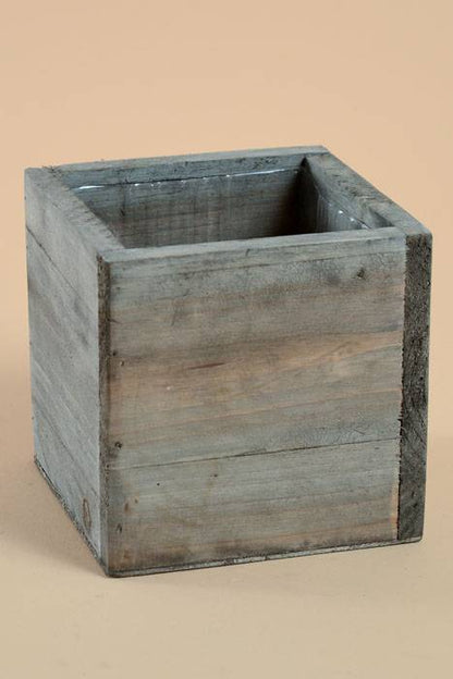 5" X 5" X 5" Woodland Planter Brown