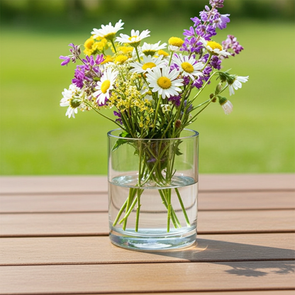 5" X 5" Cylinder Glass Vase Clear