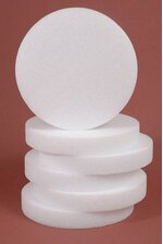 5 X 1.5 Styrofoam Disc White Pkg/12 