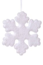 White Foam Snowflakes New Years Decor Stock Photo 1855082581