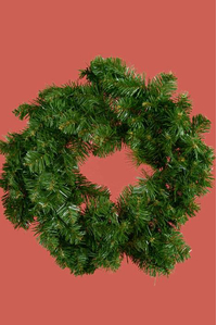 24" DELUXE OREGON FIRE WREATH GREEN