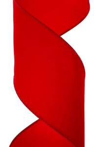 4" X 50YDS  VALUE VELVET MEDIUM RED/RED