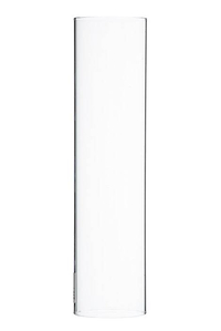 2.25" X 9.75" GLASS CHIMNEY CLEAR "OPEN BOTH ENDS"