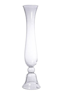 5.5" X 23.5" REVERSIBLE GLASS VASE CLEAR