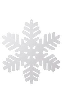 22.75" SNOWFLAKE ORNAMENT WHITE