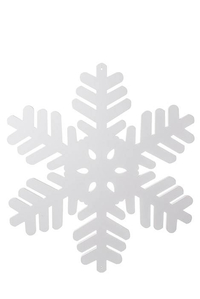 28.75" SNOWFLAKE ORNAMENT WHITE