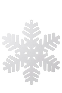 17.75" SNOWFLAKE ORNAMENT WHITE