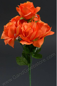 16" PRINTING ROSE BUSH ORANGE