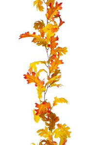 65" OAK LEAF GARLAND GOLD ORANGE