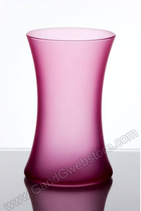 8" GATHERING VASE FROST PINK CS/6