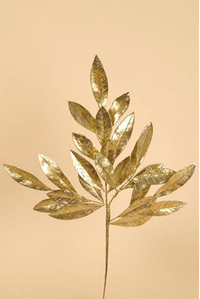 19" BAY LEAF SPRAY GOLD PKG/6