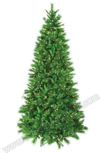 10FT BELGIUM MIX TREE W/1050 CLEAR LIGHTS GREEN