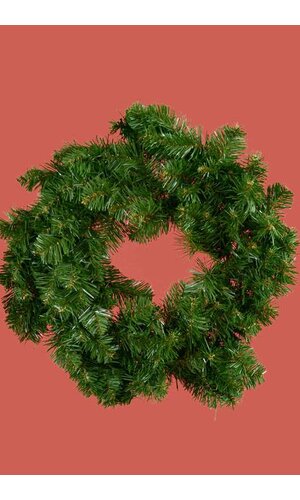 24" DELUXE OREGON FIRE WREATH GREEN