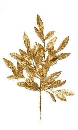 24" BAY LEAF SPRAY GOLD PKG/4