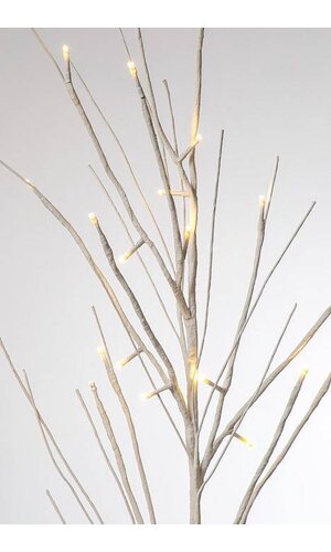 48" TWINKLING TWIG LED SPRAY-BOT WHITE