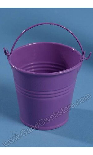 2.75" X 2.75" METAL BUCKET PURPLE PKG/12