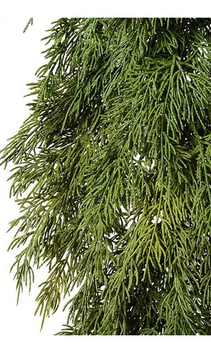 6FT SOFT PLASTIC CEDAR GARLAND GREEN