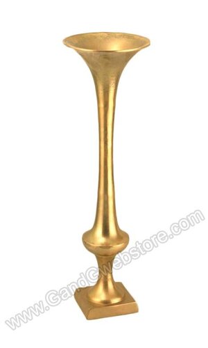 11" X 36" ALUMINUM VASE GOLD