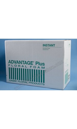 3" X 4" X 9" ADVANTAGE PLUS FLORAL FORM GREEN PKG/48