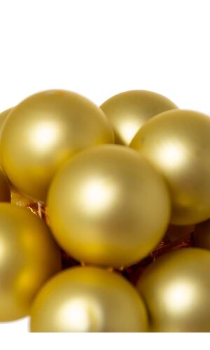 20MM MATT GLASS BALL GOLD PKG/144