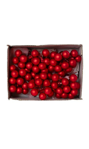 20MM MATT GLASS BALL RED PKG/144