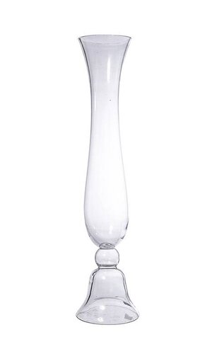 5.5" X 23.5" REVERSIBLE GLASS VASE CLEAR