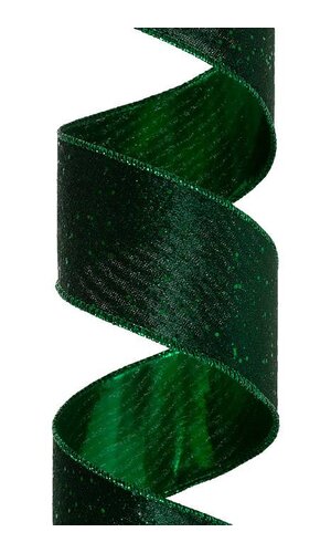 2.5" X 10 YDS  GLITTER LUSH VELVET DARK GREEN