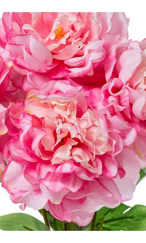 18" SILK PEONY BUSH HOT PINK