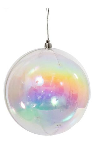 150MM BALL CLEAR IRIDESCENT BX/2