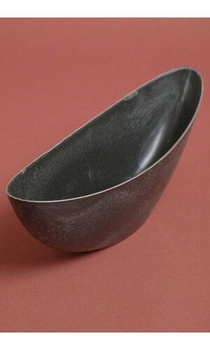 15.5" X 5" OVAL HARD PLASTIC BOWL BLACK