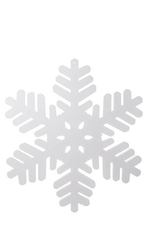 22.75" SNOWFLAKE ORNAMENT WHITE