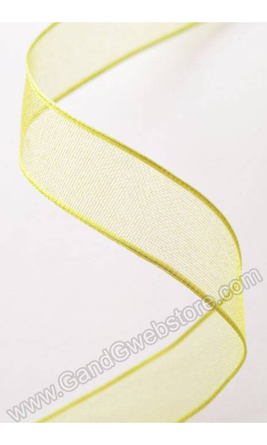 5/8" X 25YDS ENCORE WIRED RIBBON LIME