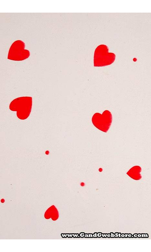 30" X 100' PRINTED KRYSPHANE RED HEARTS