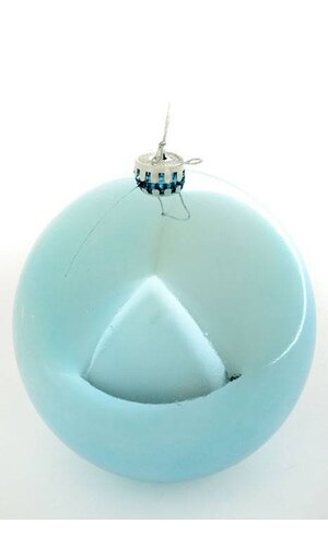 150MM SHINY PLASTIC BALL LIGHT BLUE