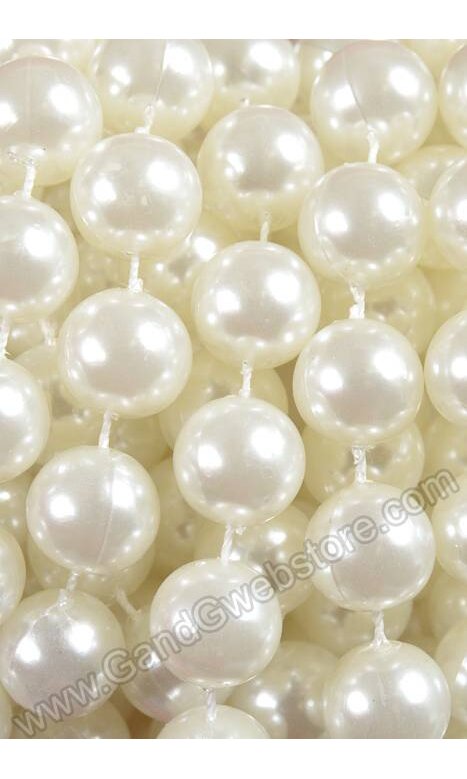 Acrylic Pearl Garland in Ivory 72 Long 957201 IV