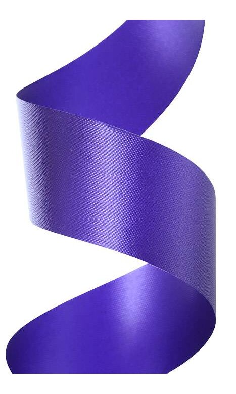 Purple Flora Satin Ribbon, 1-7/16 inchx100 Yards