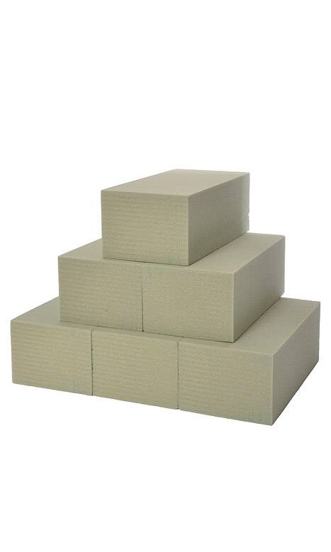 Dry Foam Blocks, 2.875 x 3.875 x 7.875 Bulk, Green