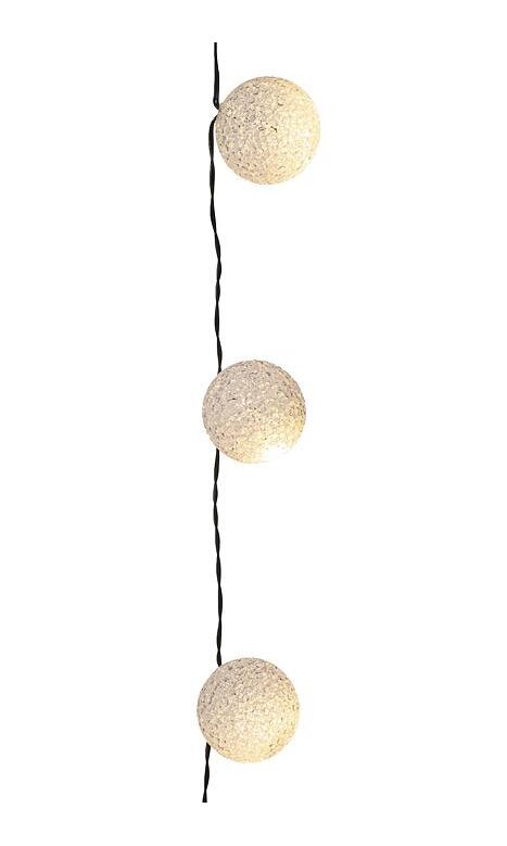 gold beaded ball lights