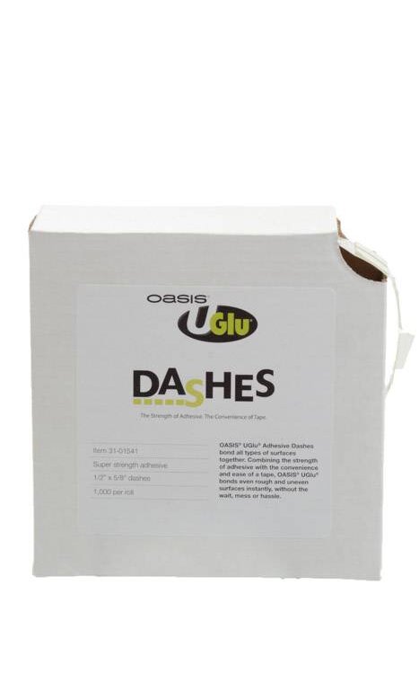 Wholesale, Uglu Adhesive Dashes *Roll of 1000*