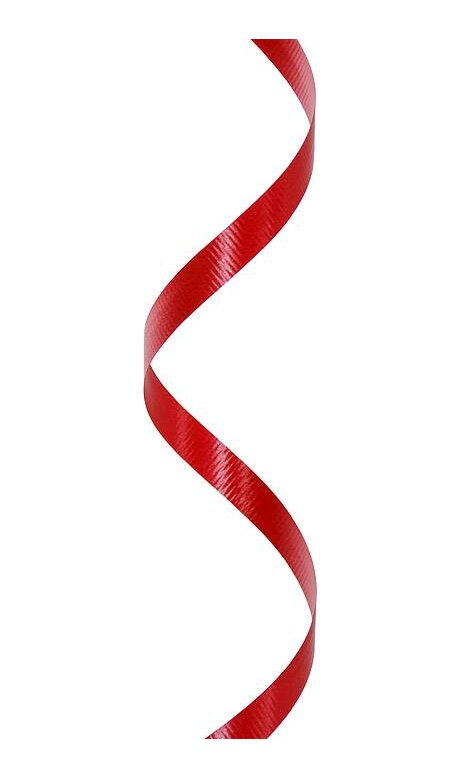 Curling Ribbon, 3/8'' x 250 yds., Red - Shamrock